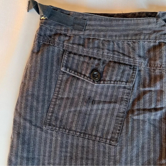 Route 66 | Vintage Black Pinstripe Mini Skirt Women’s Size 15/16 | 100% Cotton - Picture 6 of 8